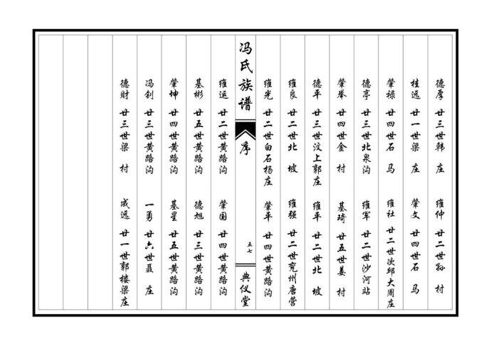 冯氏族谱- 云南剑嘉文化信息传播有限公司